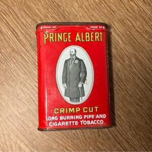 Vintage Prince Albert Crimp Cut Tobacco Tin Empty